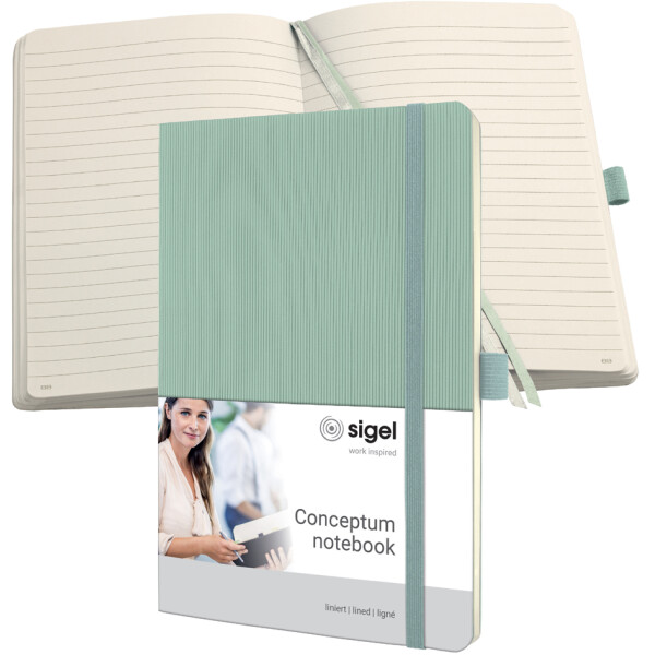 sigel Notizbuch Conceptum, DIN A5, kariert, rot