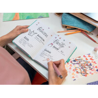 sigel Notizbuch Jolie Flair, Kunstleder, DIN A6, fuchsia