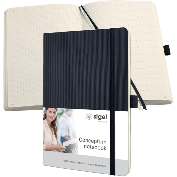 sigel Notizbuch Conceptum, DIN A5, liniert, blau