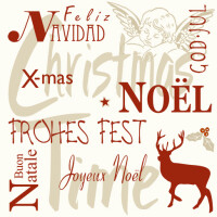 PAPSTAR Weihnachts-Motivservietten "Christmas...