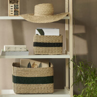 NHG Aufbewahrungskorb VESTER L, aus Seegras, eckig