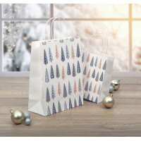 sigel Weihnachts-Geschenktüte "Pine Trees", groß