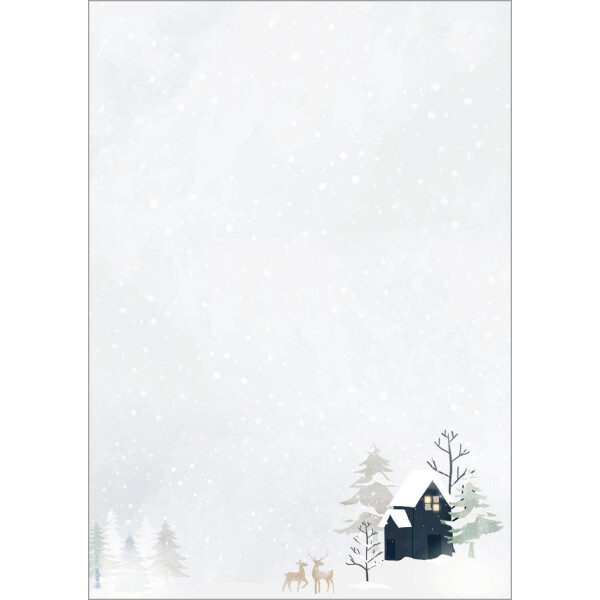 sigel Weihnachts-Motiv-Papier "Golden Christmas Night", A4