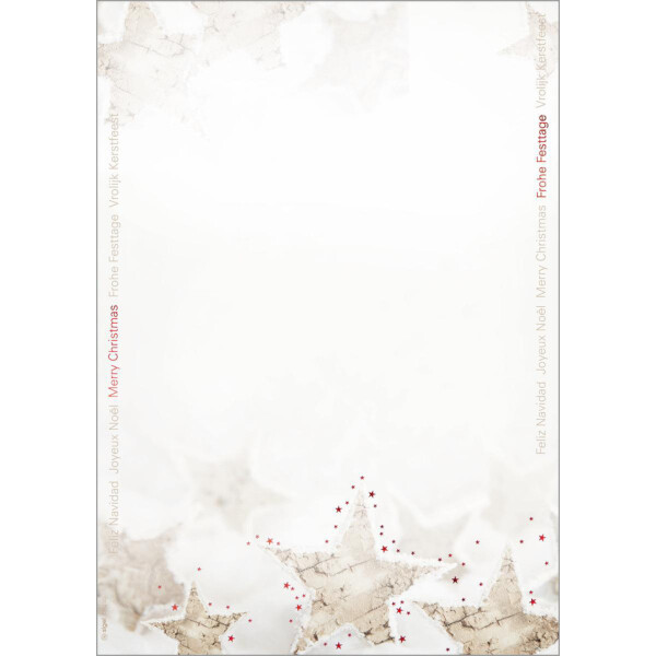sigel Weihnachts-Motiv-Papier "Golden Christmas Night", A4
