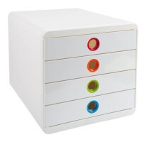EXACOMPTA Schubladenbox POP-BOX, 4 Schübe,...