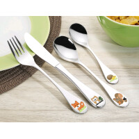 Esmeyer 4-teiliges Kinderbesteck FOREST, Edelstahl 18 10