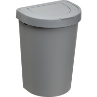 plast team Abfalleimer SEATTLE, 25 Liter, silber