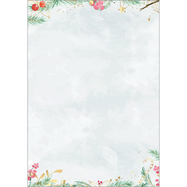 sigel Weihnachts-Motiv-Papier "Cozy Christmas Watercolor"
