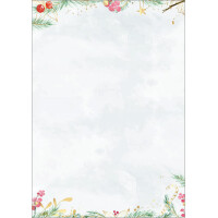 sigel Weihnachts-Motiv-Papier "Cozy Christmas Watercolor"