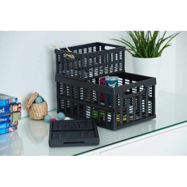 NHG Klappbox, PP, 32,5 Liter, schwarz