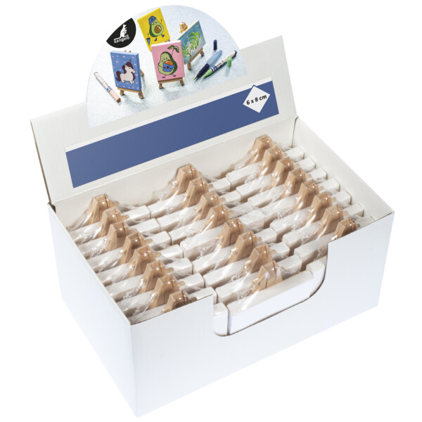 kangaro Mini-Staffelei inkl. Keilrahmen, im Display