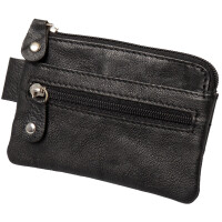 Alassio Schlüsseletui, aus Leder, schwarz