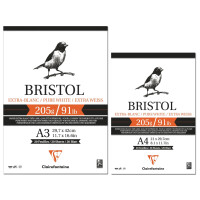 Clairefontaine Zeichenpapierblock BRISTOL, DIN A3, 20 Blatt