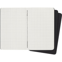 MOLESKINE Notizheft Cahier, P A6, kariert, Karton, schwarz