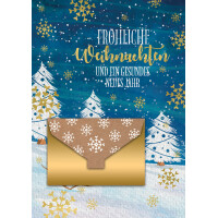 CACTUS Geldschein-Weihnachtskarte...