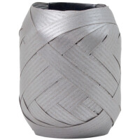 CACTUS Ringelband-Eiknäuel, Packpapier, 15 m, silber