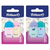 Pelikan Kunststoff-Radierer Squeezy You, Blisterkarte