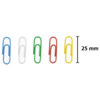 kangaro Büroklammern, kunststoffummantelt, 25 mm,...