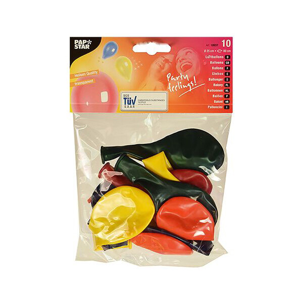 PAPSTAR Luftballons "Crystal", farbig sortiert