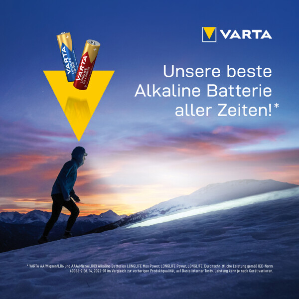 VARTA Alkaline Batterie "LONGLIFE POWER", Mignon AA, 12er