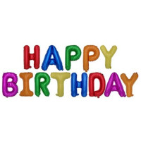 PAPSTAR Folienluftballon-Set "Happy Birthday"