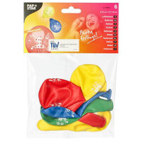 PAPSTAR Zahlenluftballons "1", rund, farbig...