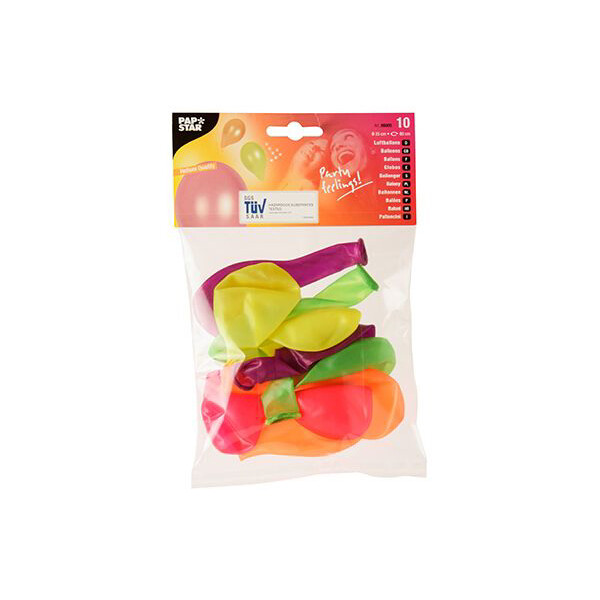 PAPSTAR Luftballons "Neon", farbig sortiert