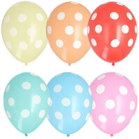 PAPSTAR Luftballons "Dots", farbig sortiert