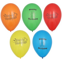 PAPSTAR Luftballons "Happy Birthday", farbig...