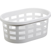 plast team Wäschekorb BOSTON, 36,8 Liter, weiß