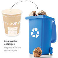 NATURE Star Hartpapier-Kaffeebecher "Only Paper", 0,1 l