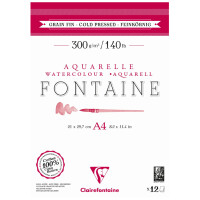 Clairefontaine Aquarellblock FONTAINE, feinkörnig,...