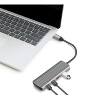 LogiLink USB 3.2 Ultra-Slim-Hub, 7-Port, 2x USB-A, 5x USB-C