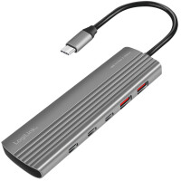 LogiLink USB 3.2 Ultra-Slim-Hub, 10-Port, 2x USB-A, 8x USB-C