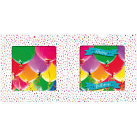 SUSY CARD 3D-Geburtstagskarte Sliding card "Luftballons"