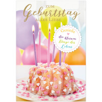 SUSY CARD XL-Geburtstagskarte "Blume"