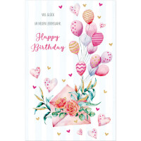 SUSY CARD Geburtstagskarte Wish and Bloom...