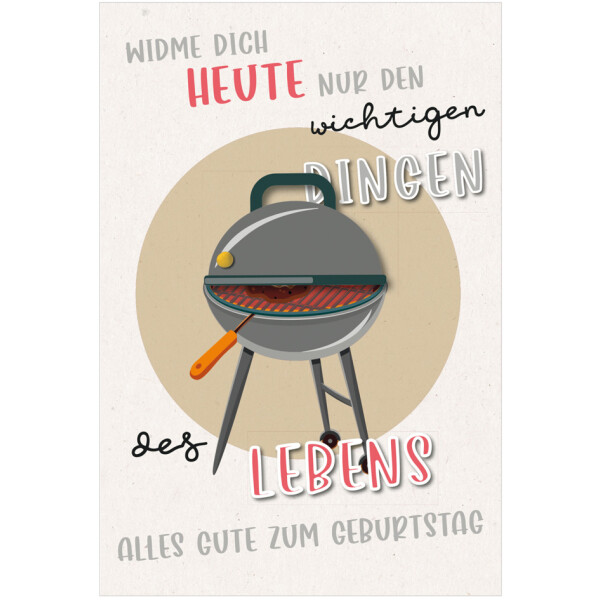 SUSY CARD Geburtstagskarte Round "Segelboot"