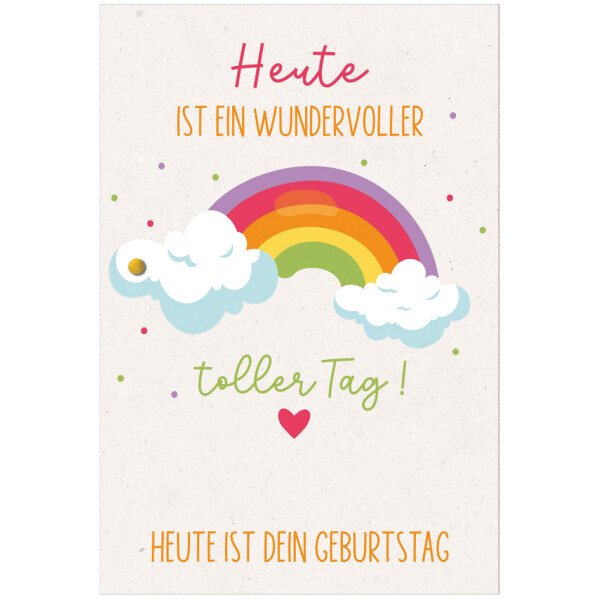 SUSY CARD Geburtstagskarte Round "Segelboot"