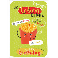 SUSY CARD Geburtstagskarte Wiggle "Wein"