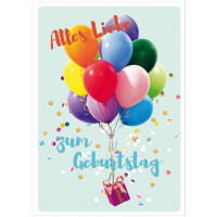 SUSY CARD Geburtstagskarte "farbige Torte", DIN A5