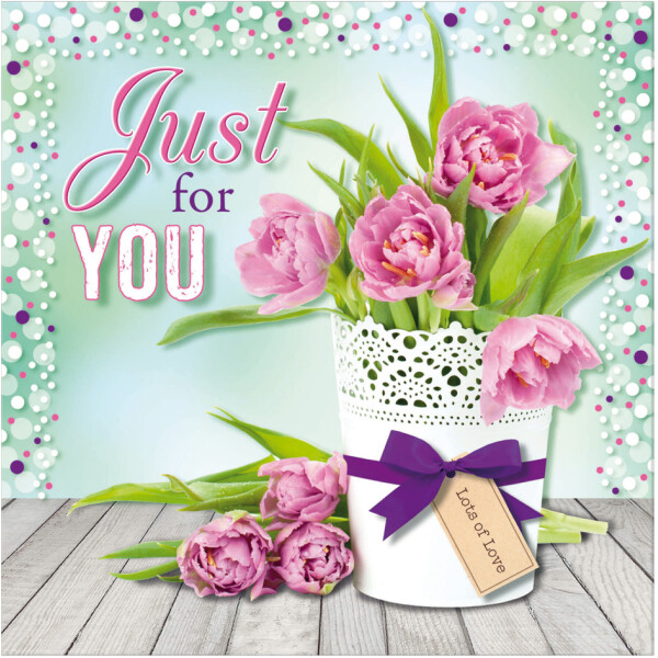 SUSY CARD 3D-Gru&szlig;karte "Tulpentopf"