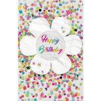 SUSY CARD Geburtstagskarte Confetti...