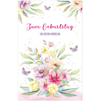 SUSY CARD Geburtstagskarte Wish and Bloom...