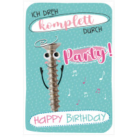SUSY CARD Geburtstagskarte Wiggle "Schnapsglas"