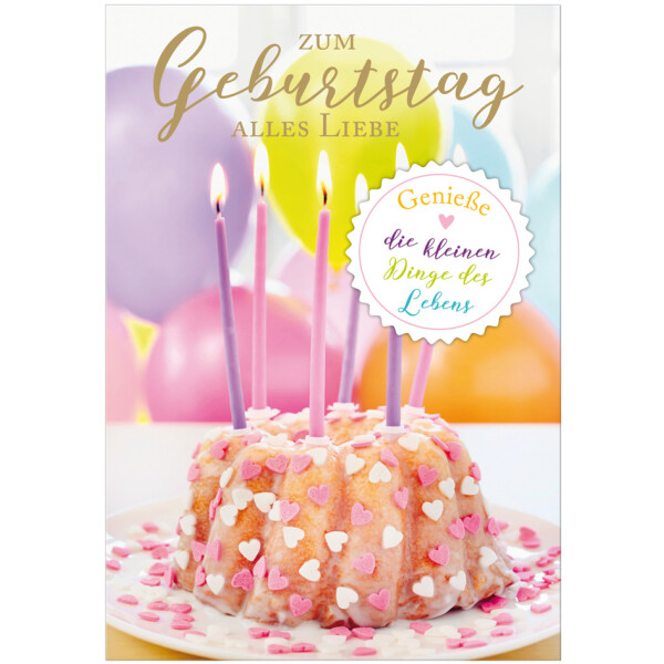 SUSY CARD XL-Geburtstagskarte "Kleeblatt"
