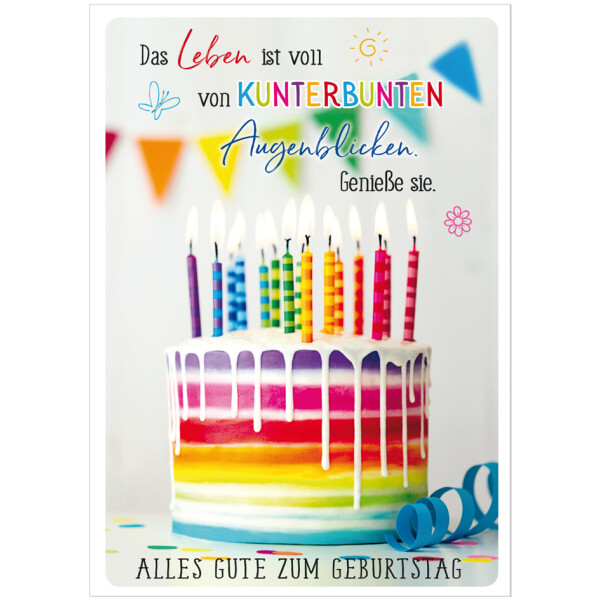 SUSY CARD Geburtstagskarte "Geschenk-Ballons"