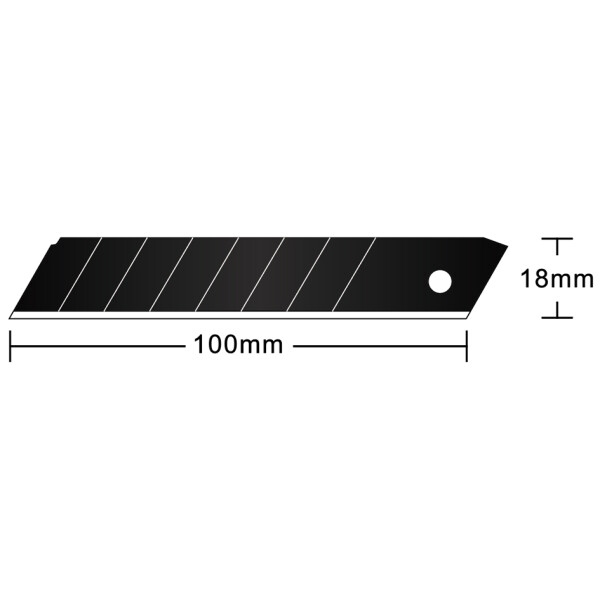 Hansa Ersatzklingen, Klingenbreite: 9 mm, 30 Grad, schwarz