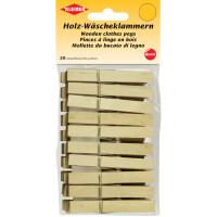 KLEIBER Wäscheklammern, aus Holz, Länge: 90 mm