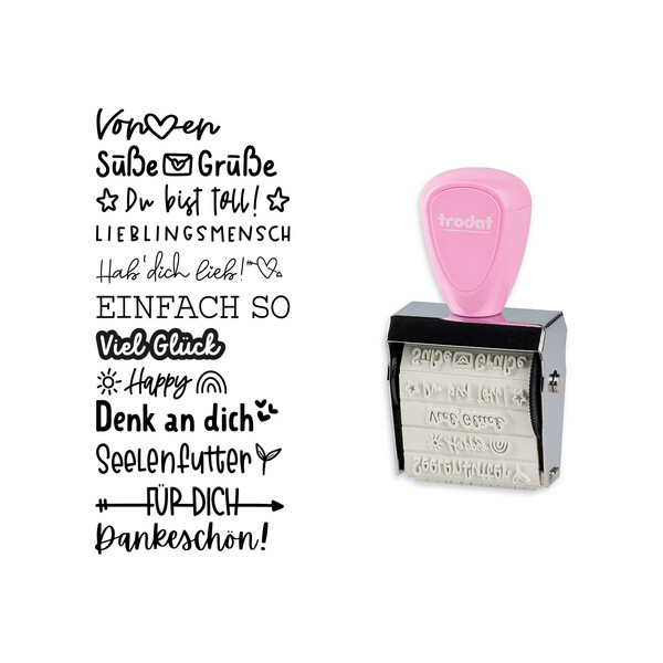 trodat Kreativstempel Creative Mini "Beste Wünsche"